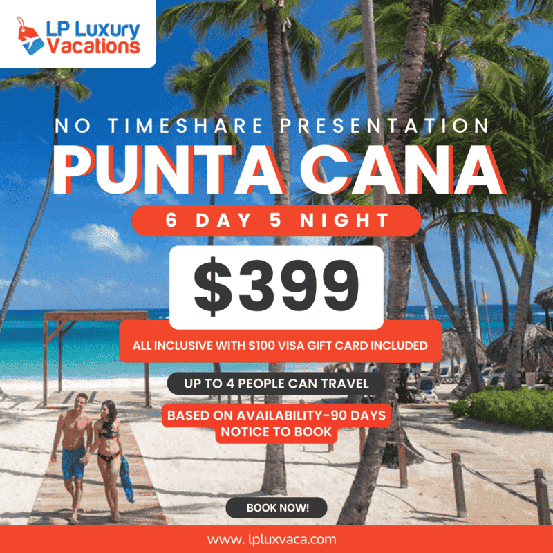 6 Day 5 Night Punta Cana $399 package 02 - Travel Package