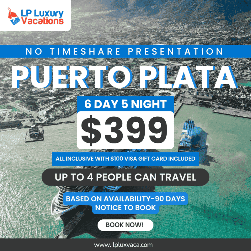 6 Day 5 Night Puerto Plata $399 package 02 - Travel Package