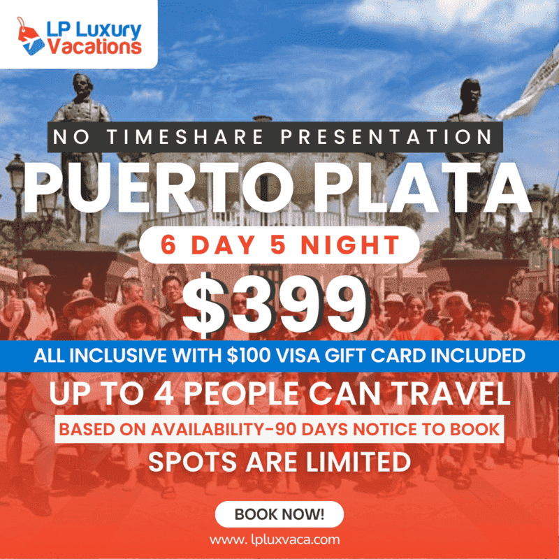 6 Day 5 Night Puerto Plata $399 package 04 - Travel Package